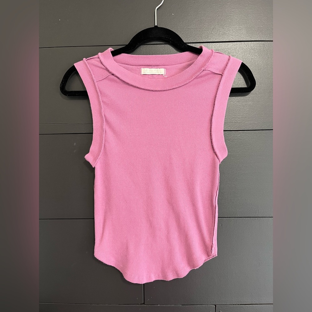 FREE PEOPLE Gumdrop Ribbed Women’s Muscle Shirt Tank Top Sz S EUC